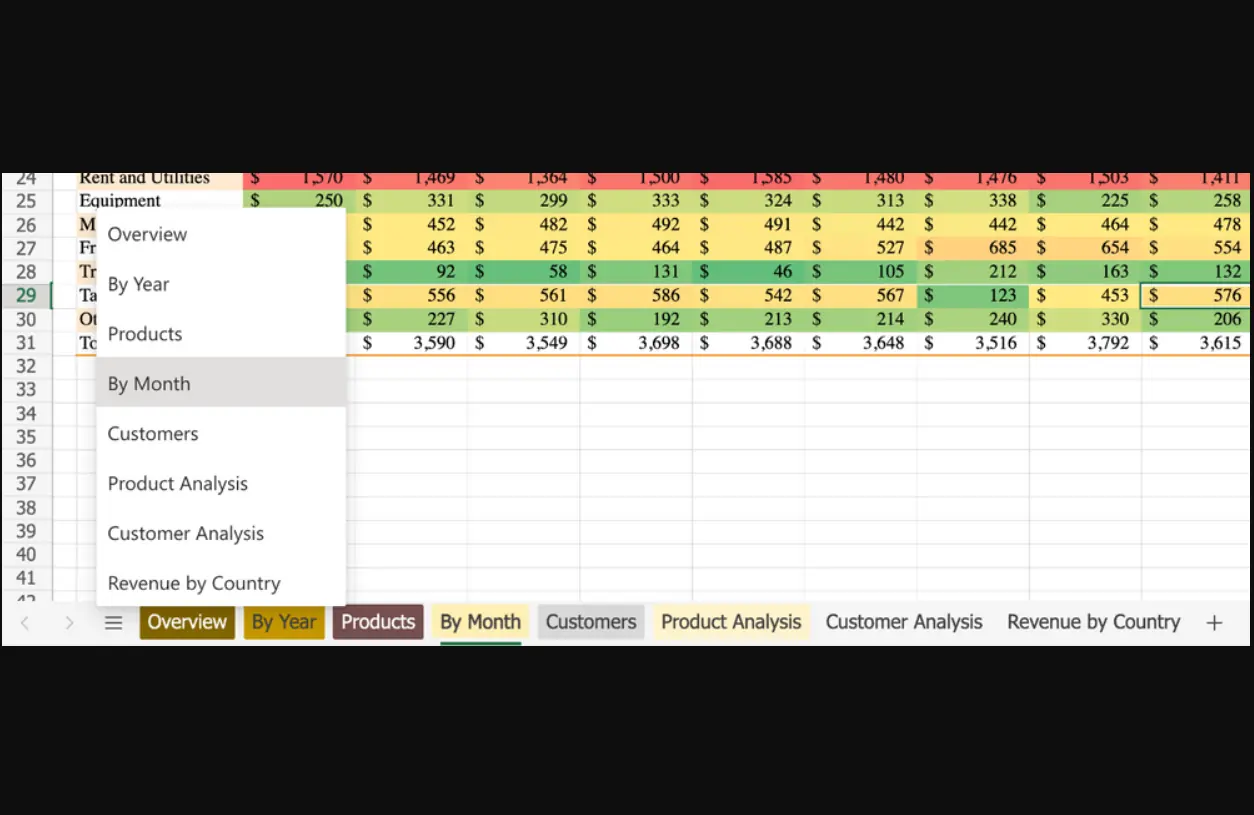 Microsoft Excel for the web