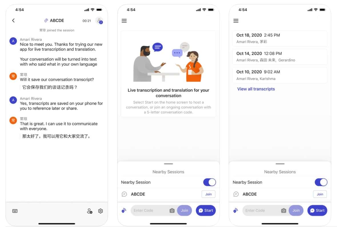 Microsoft Group Transcribe is a free transcription app for in-person conversations