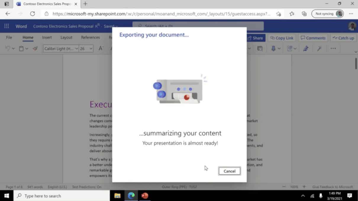 Microsoft S Latest Ai Feature Can Transform Your Word Document Into A Powerpoint Presentation Mspoweruser