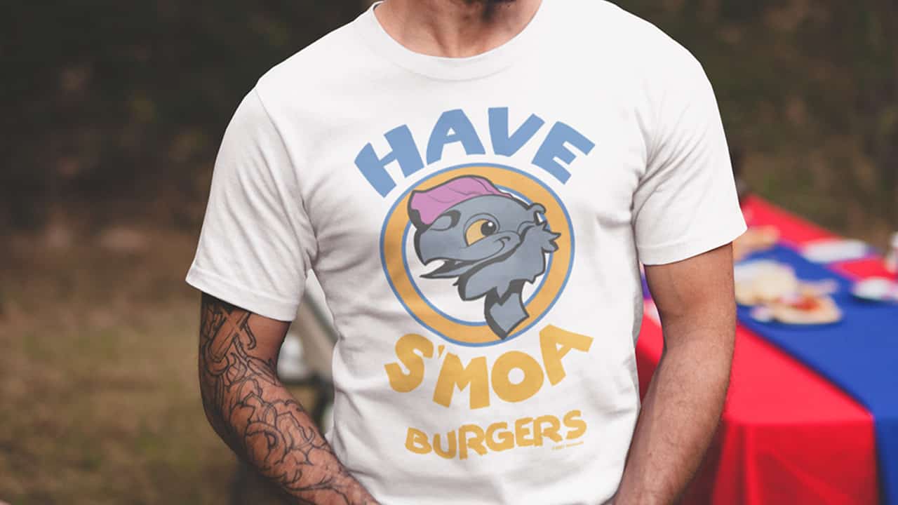You can buy Halo’s Moa burger on a shirt now
