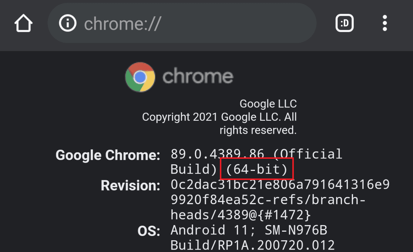 Google is finally launching 64bit Chrome for Android.  Here’s how to see if you have it