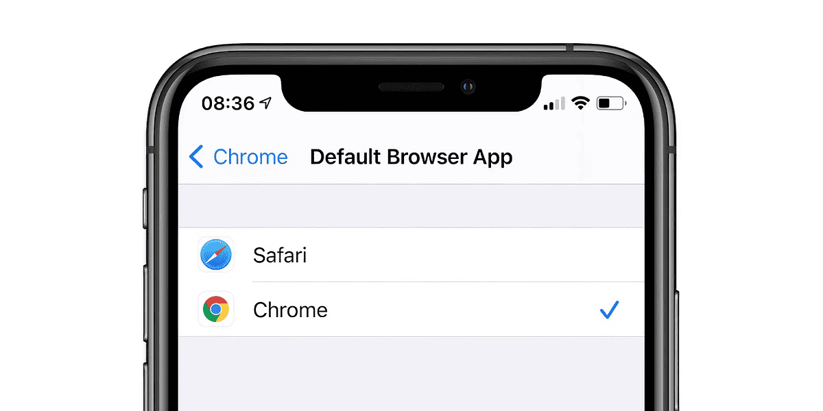 default browser iOS 14
