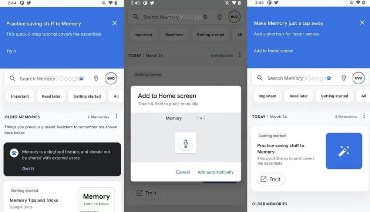 Google Assistant může získat novou funkci Memories