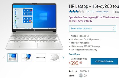 HP Laptop 15 deal