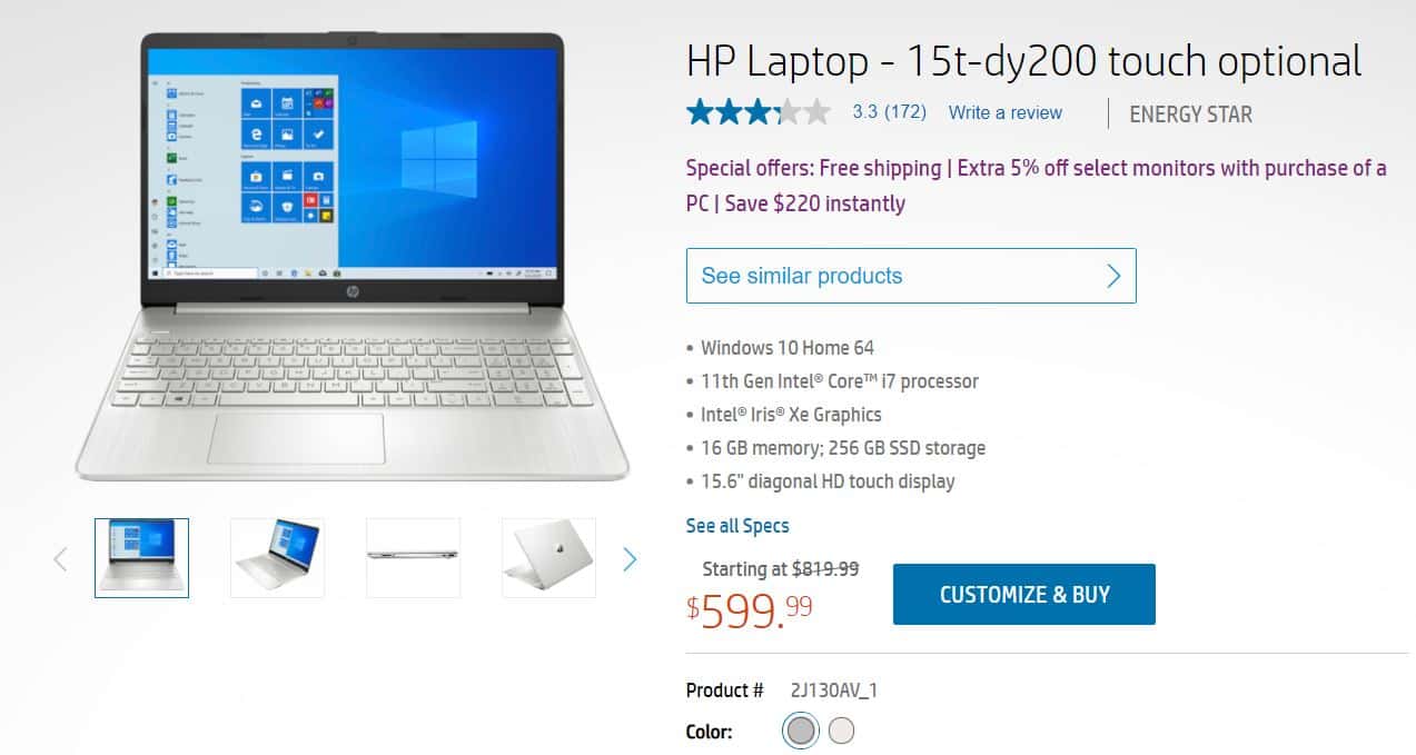 HP Laptop 15 deal