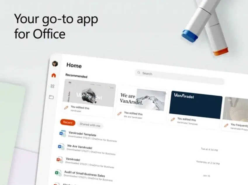 micro soft office app