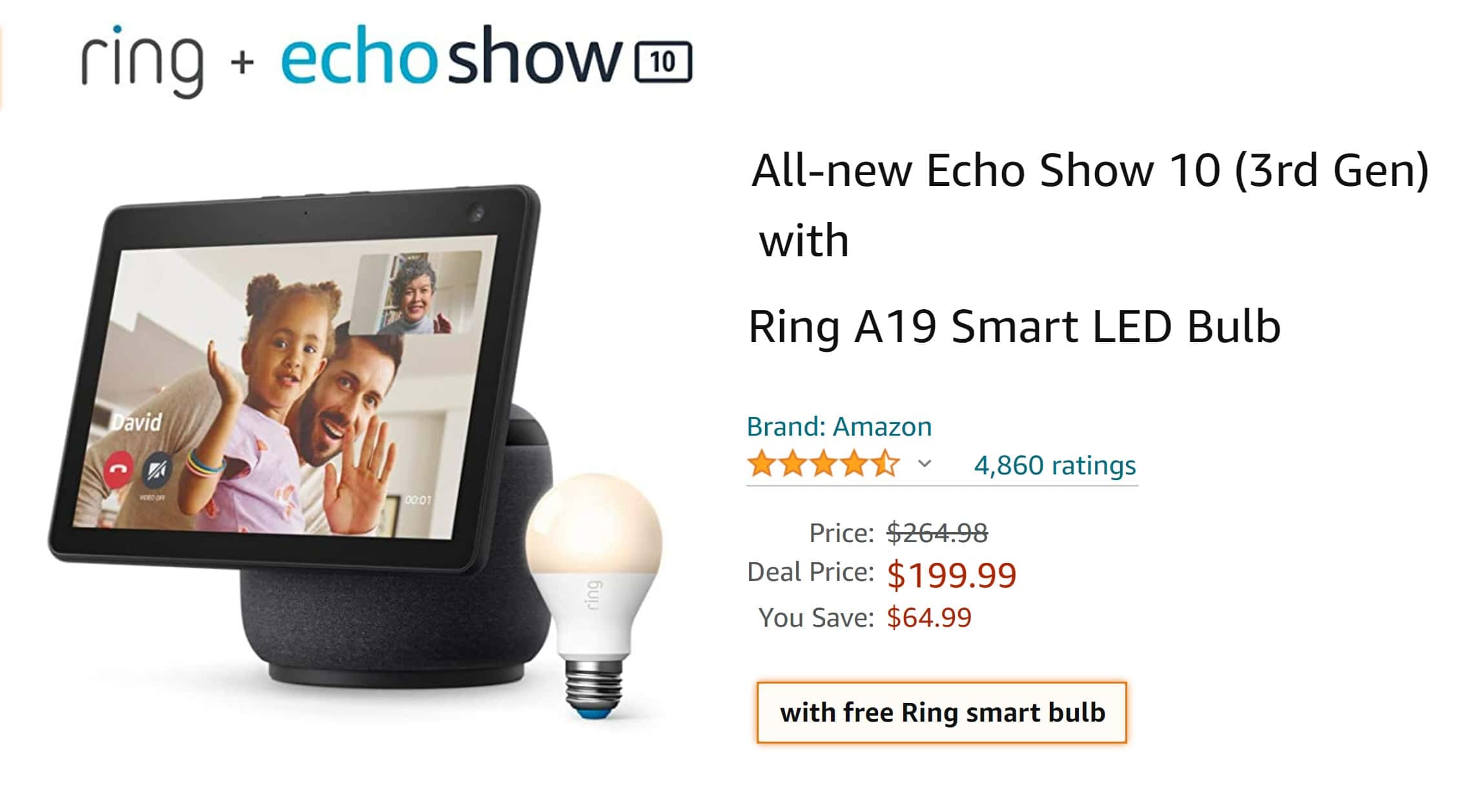 Amazon’s new Echo Show 10 which will turn to face you when you speak deeply discounted