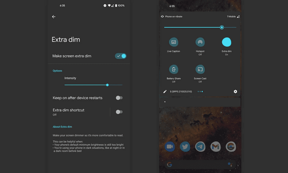 Android 12 to bring new Extra Dim option
