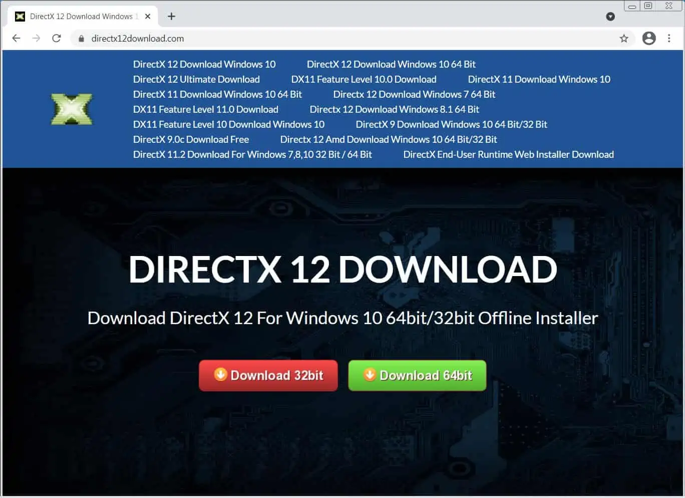 Fake DirectX12 download site installs crypto-stealing malware - MSPoweruser
