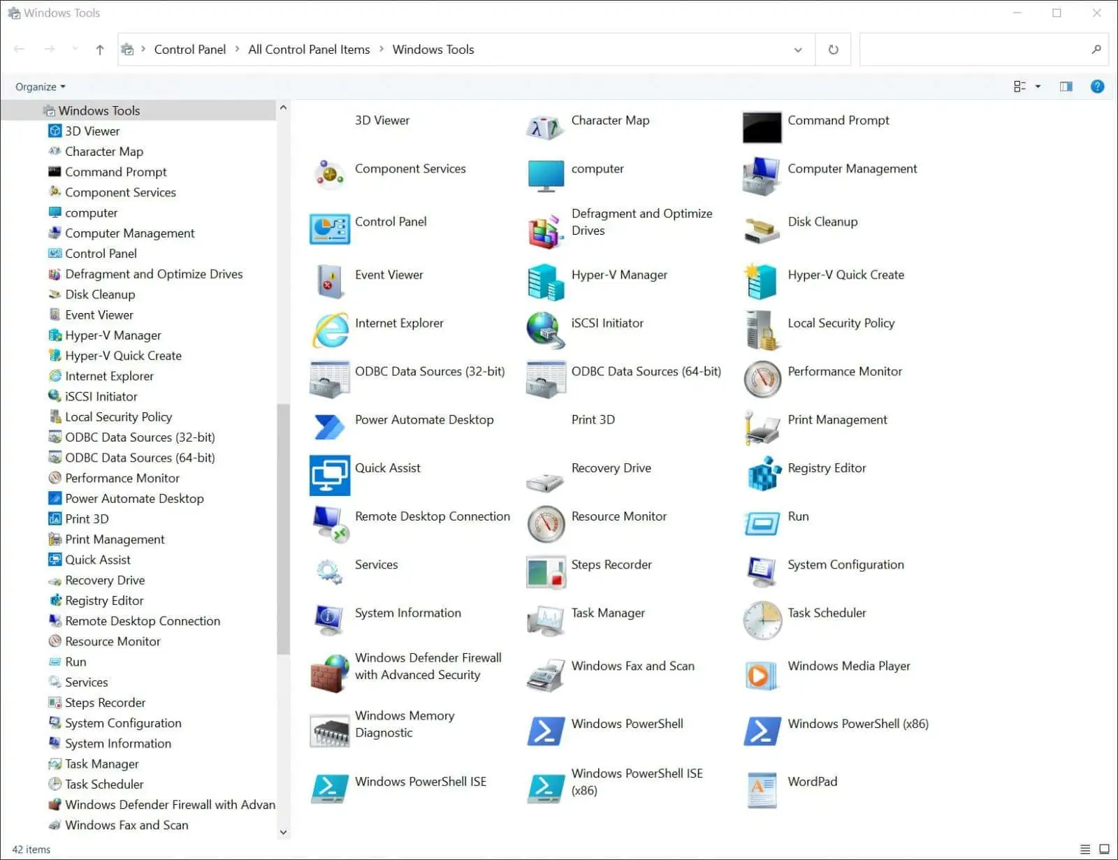 Windows 10 21H2 will feature an upgraded Windows Tools collection