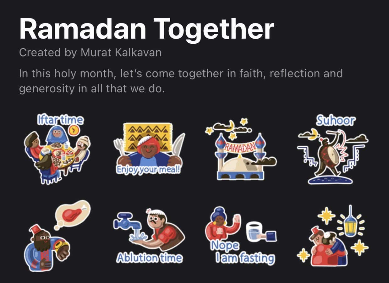 Get the Ramadan Together sticker pack for WhatsApp
