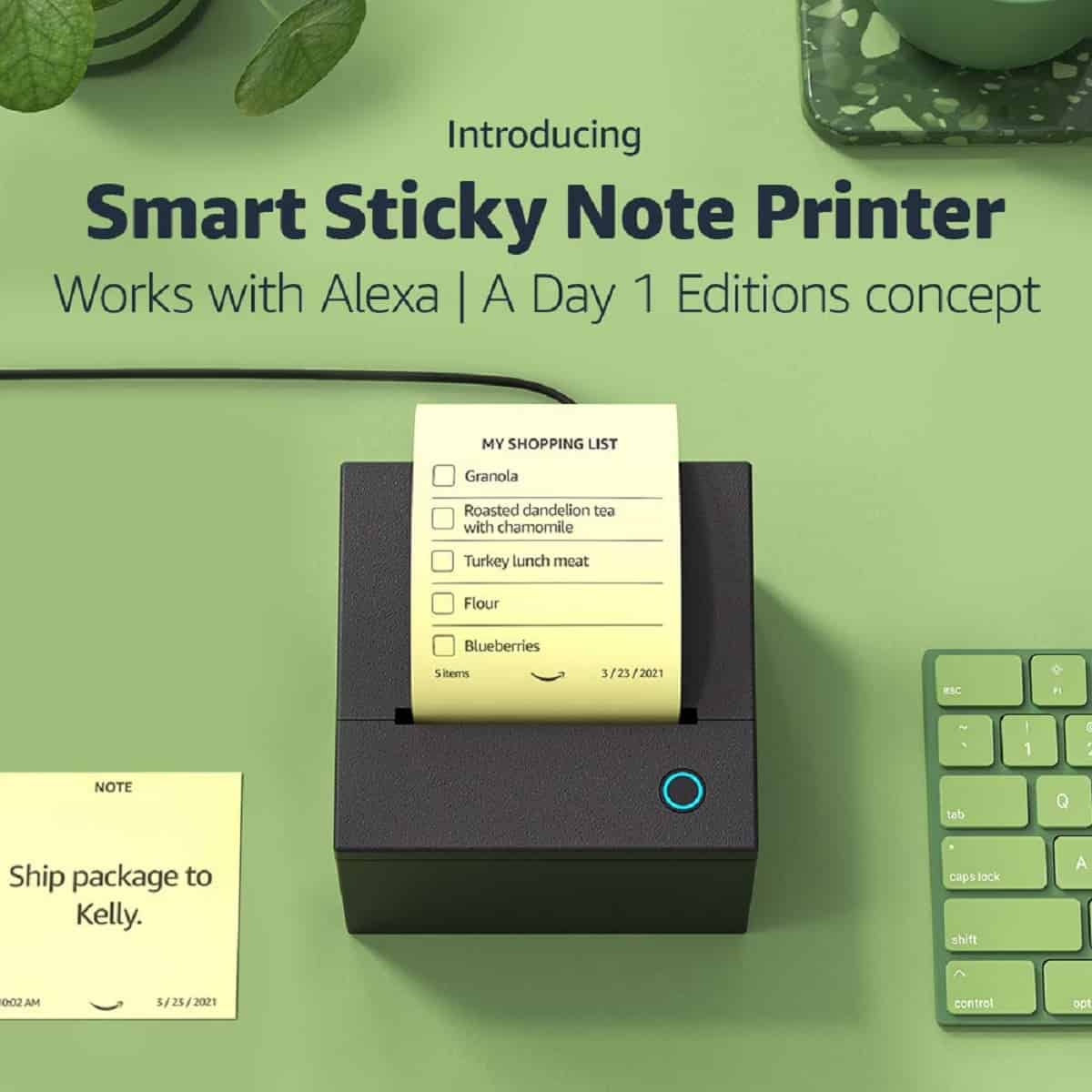 Amazon is releasing an Alexa-powered Sticky Note printer