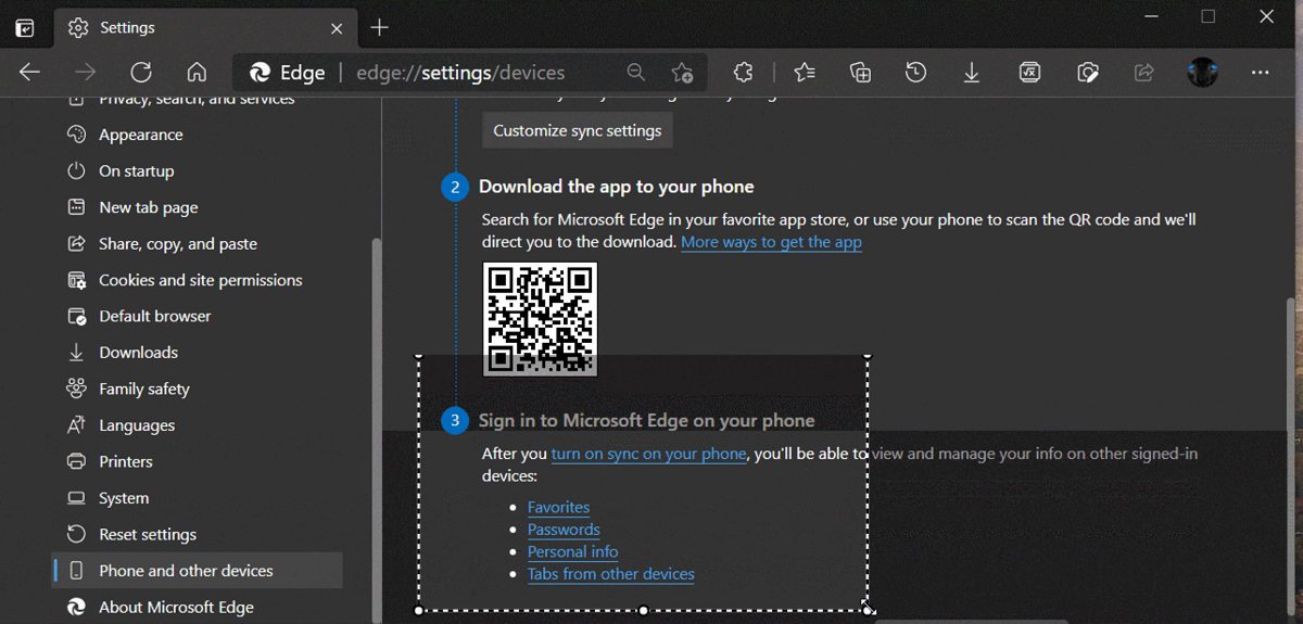 Edge Web Capture Tool is getting sophisticated subscroller option