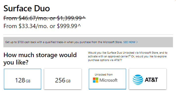 surface duo deal