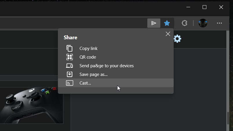 Desktop Sharing Hub comes to Edge Canary