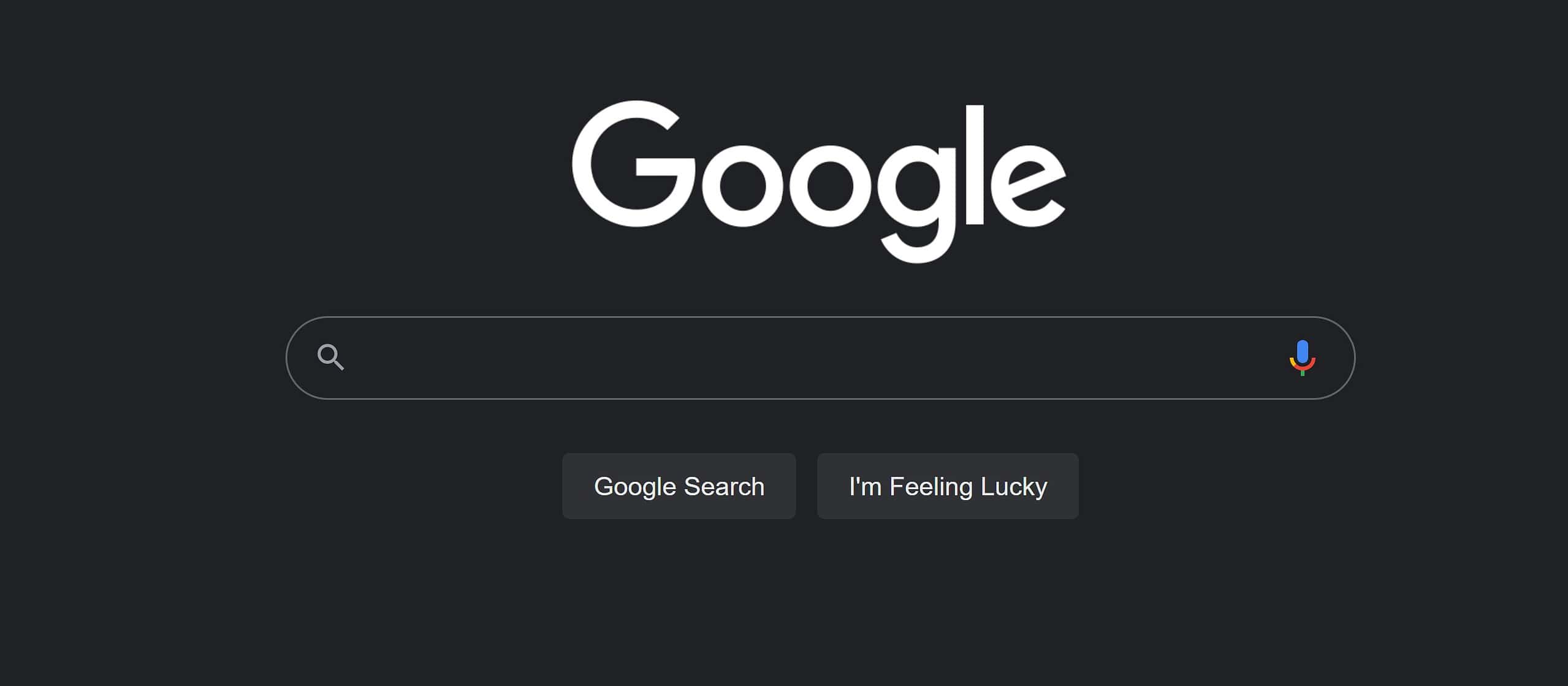 google search dark mode