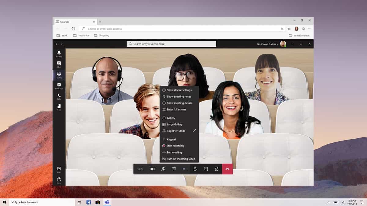 microsoft teams together mode