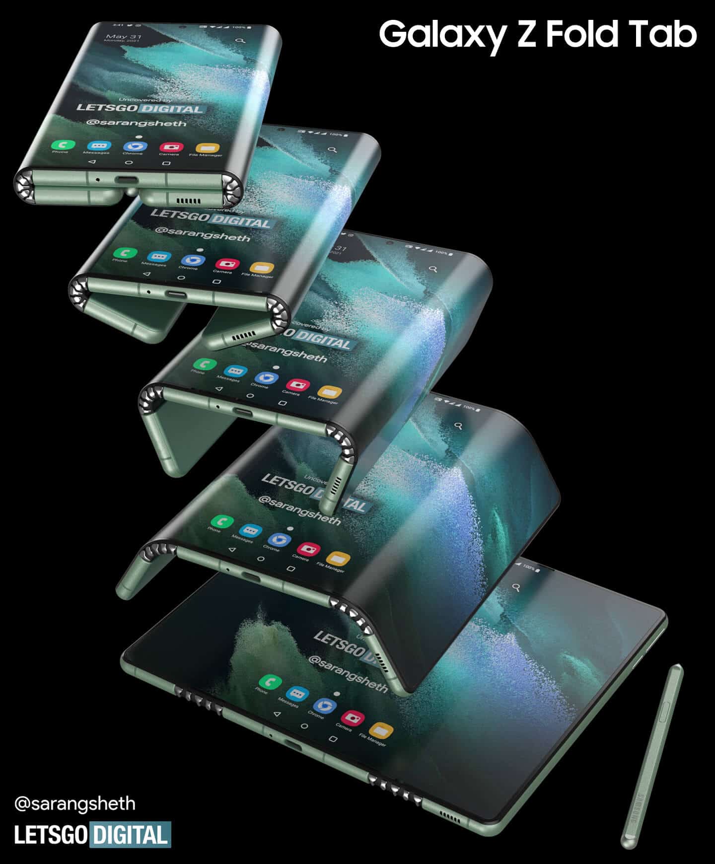 گوشی هوشمند samsung-galaxy-tab-opvouwbare