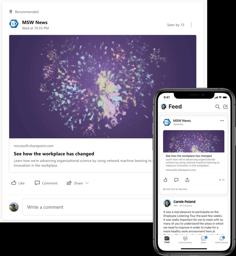 SharePoint news will now be delivered via your Yammer feed