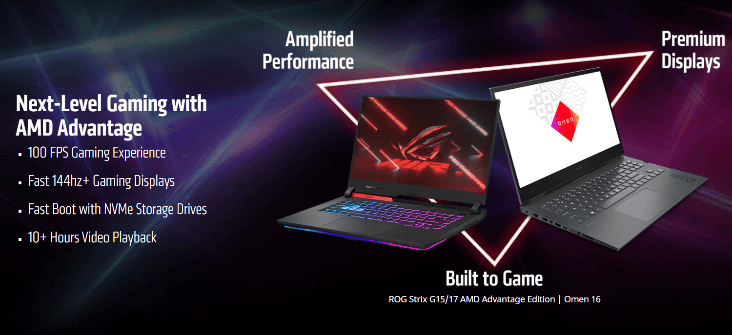 AMD announces Radeon RX 6000M Series mobile graphics and the new AMD Advantage Design Framework