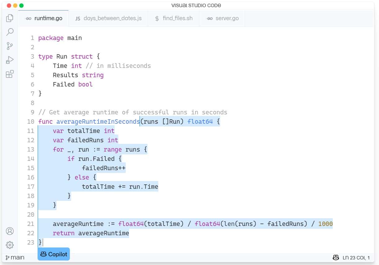 โคไพล็อต AI ของ Microsoft GitHub