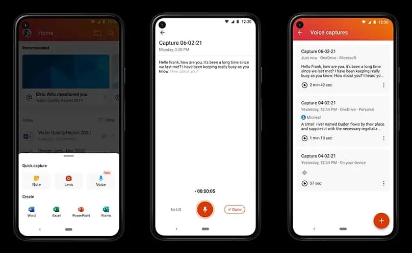 Android aplikacija Microsoft Office