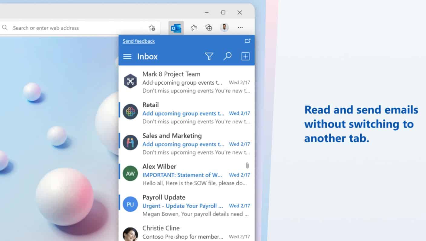 Microsoft Outlook extension for Chrome browser now available