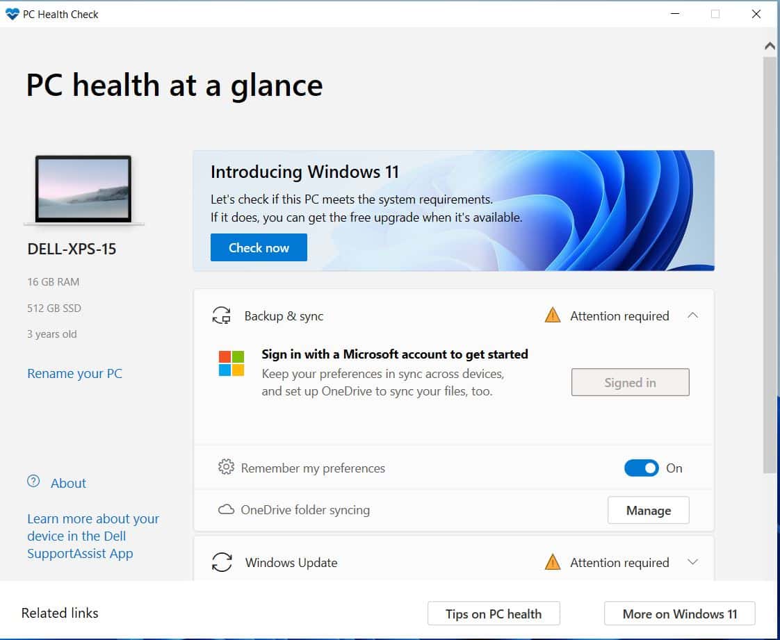 pc health check app windows 11 download