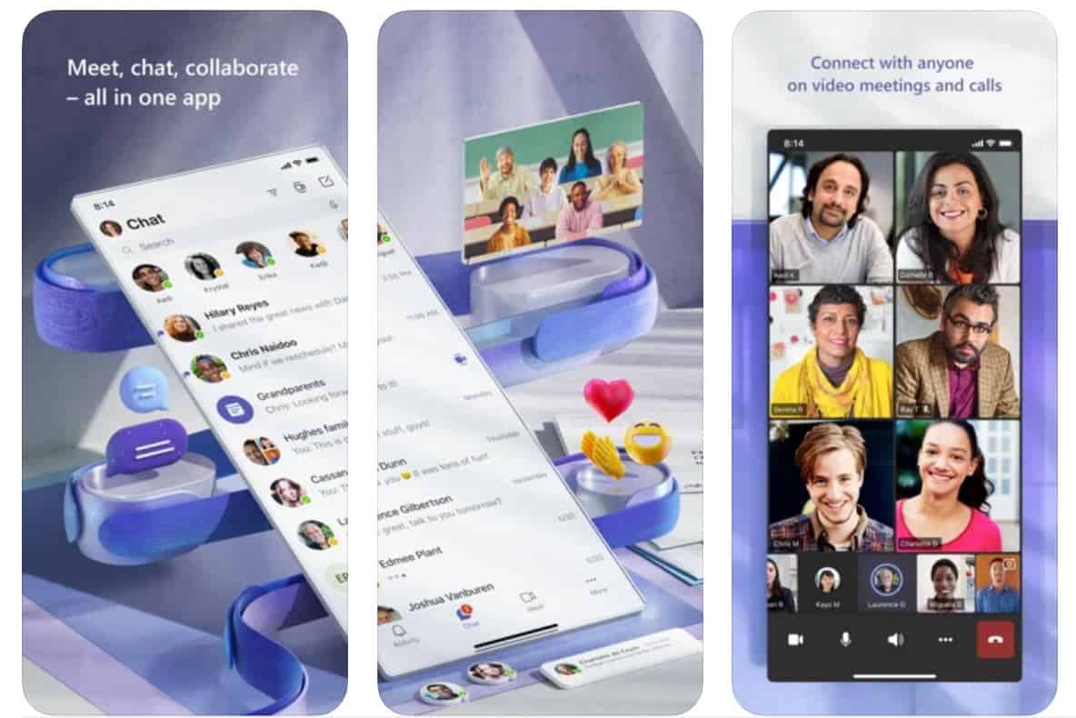 Microsoft teamar iOS Android