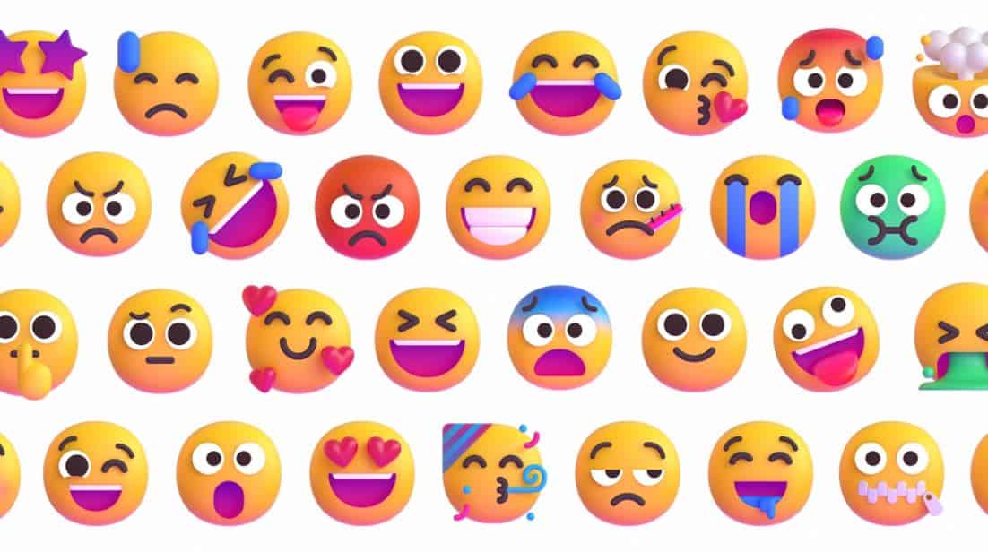 Microsoft Emojis Flytende