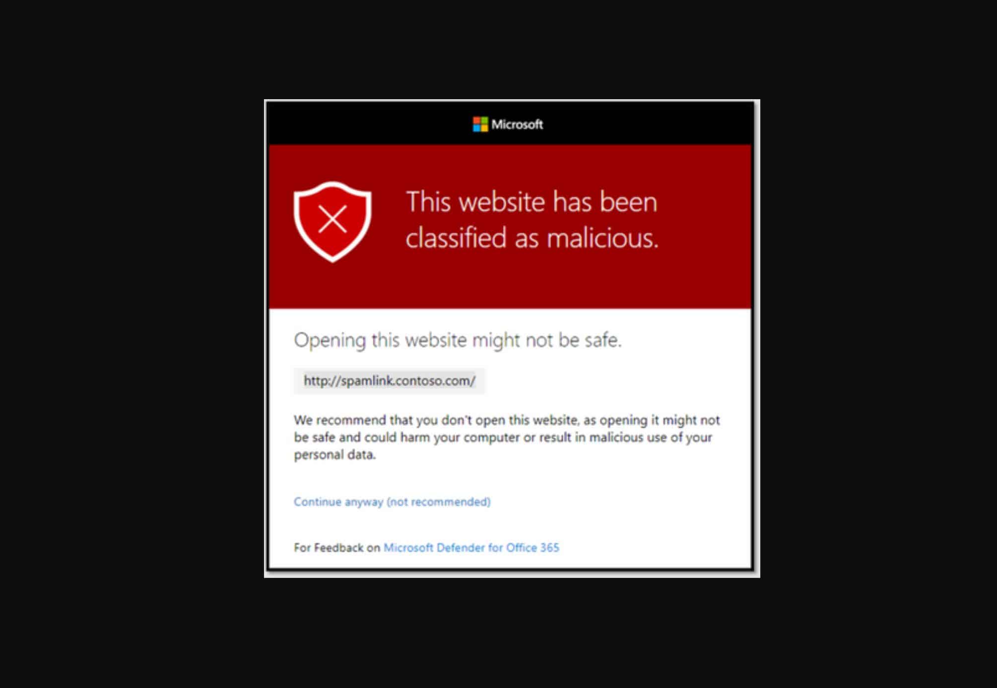 Microsoft Teams Safe Links Phishing Protection