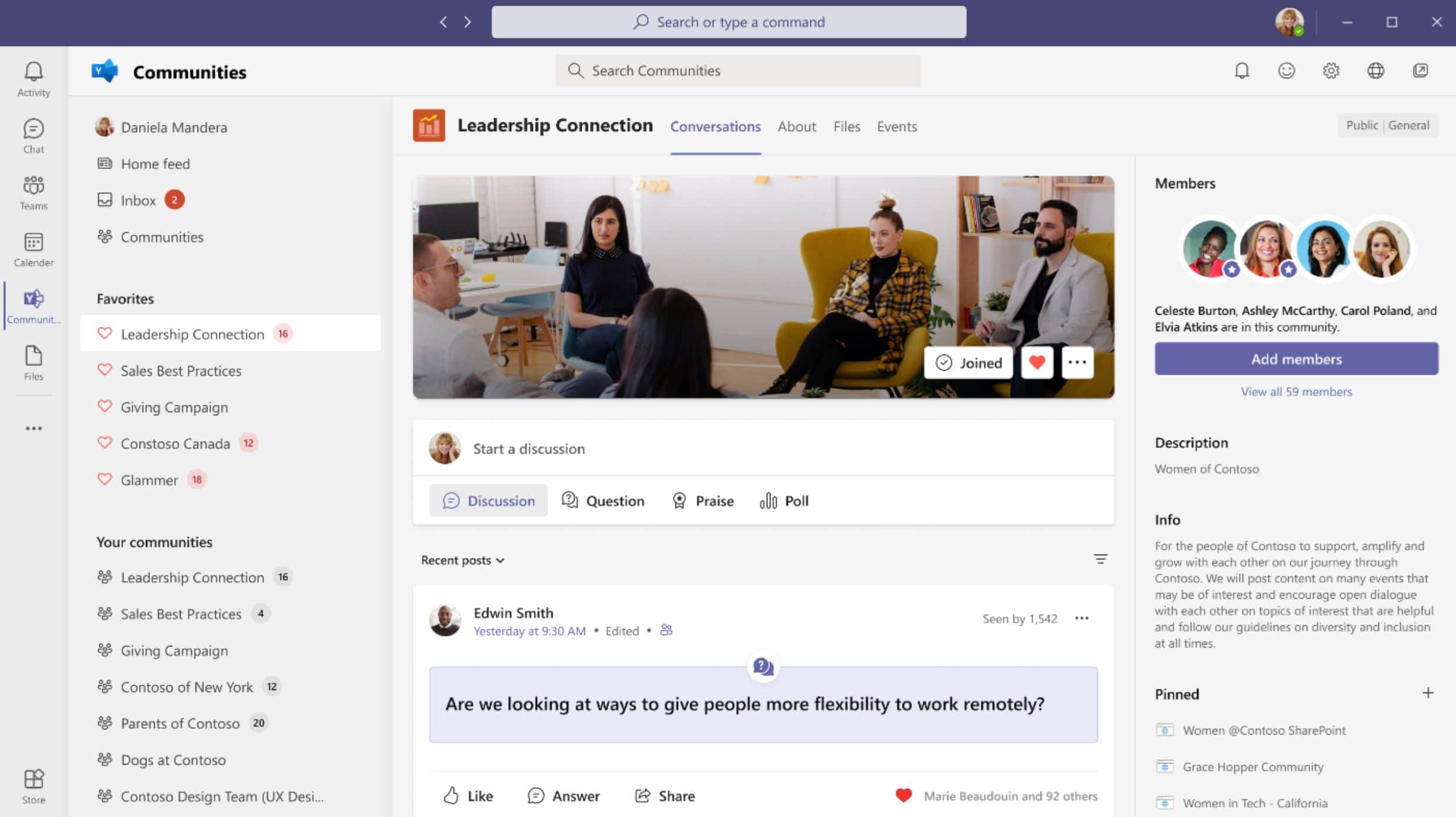 Microsoft Teams Yammer Communities