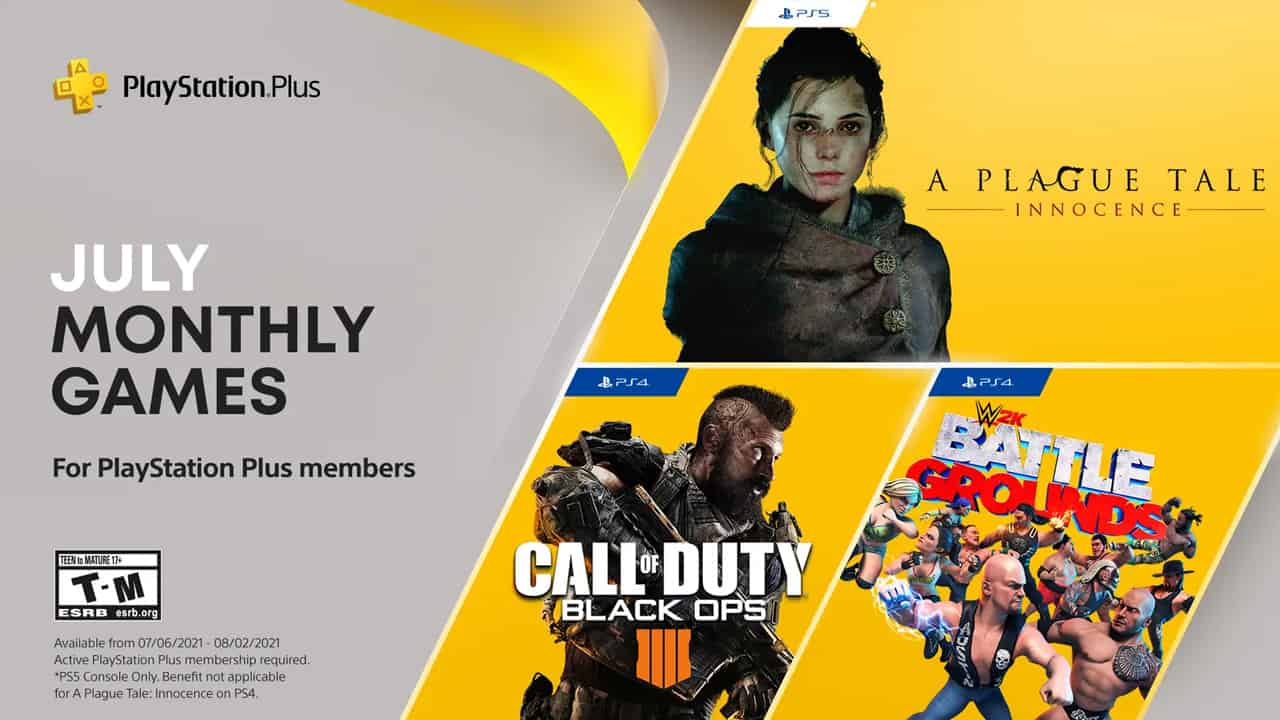 PlayStation Plus for July offers Black Ops 4 and A Plague Tale