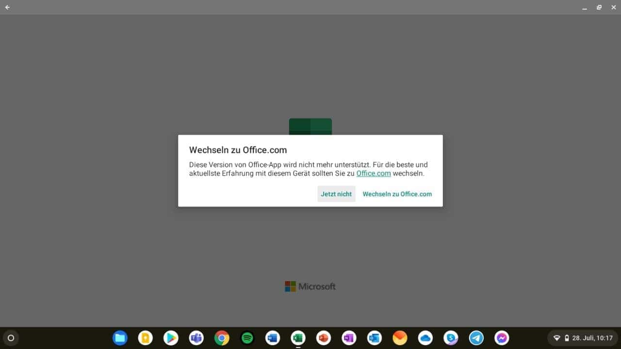 Microsoft redirecting Chromebook Office users to  - MSPoweruser