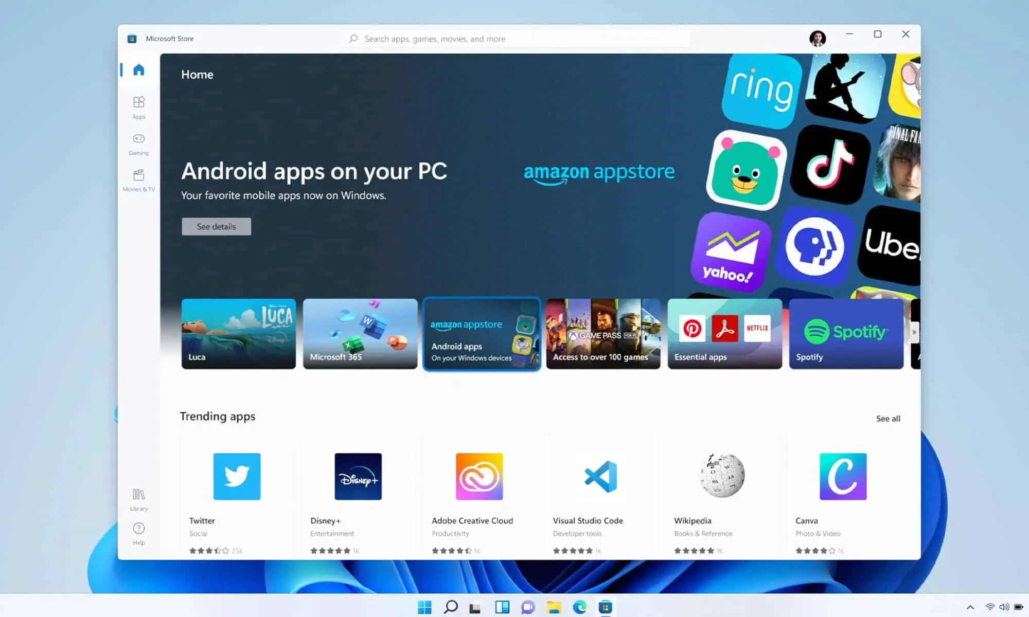 Windows 11 to benefit from Amazon App Store’s support for App Bundles