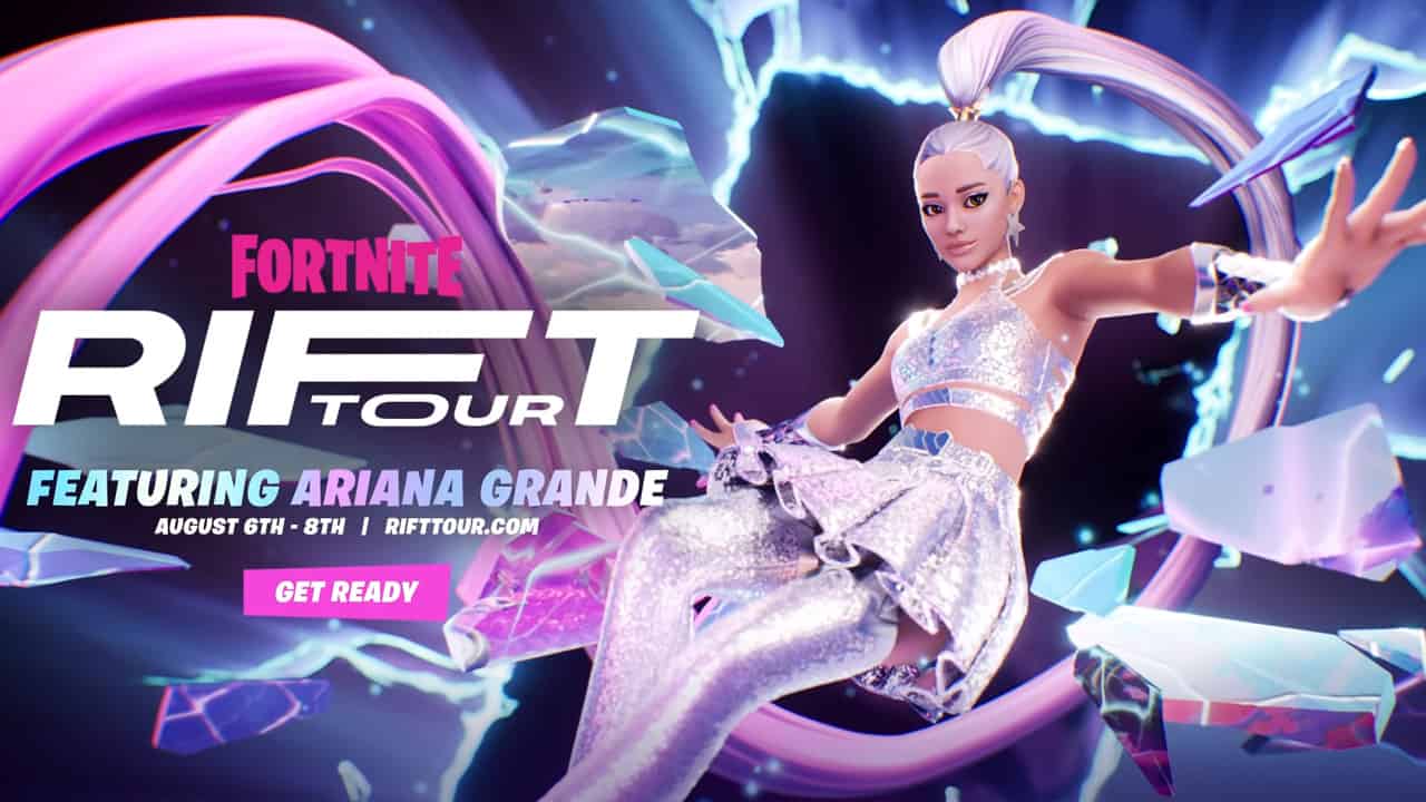 Fortnite cuối cùng cũng xác nhận Ariana Grande cho Rift Tour của họ