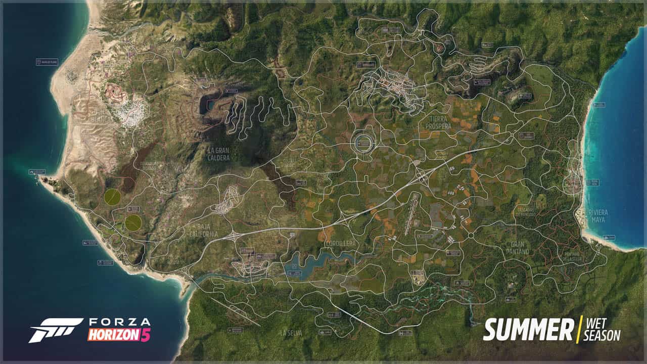 Forza Horizon 5 Map