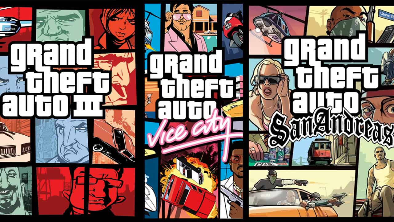 Rockstar GTA Remasters GTA Remastered Trilogy Grand Theft Auto