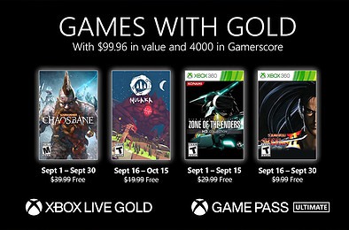 Games With Gold September