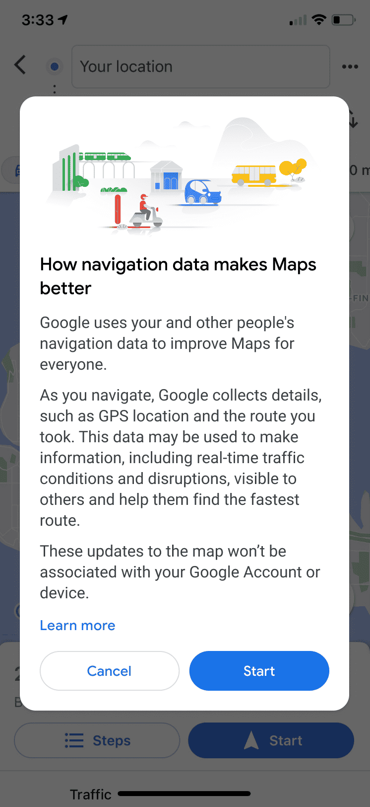 From Google Maps will limit navigation features if you don't to share your live location - MSPoweruser