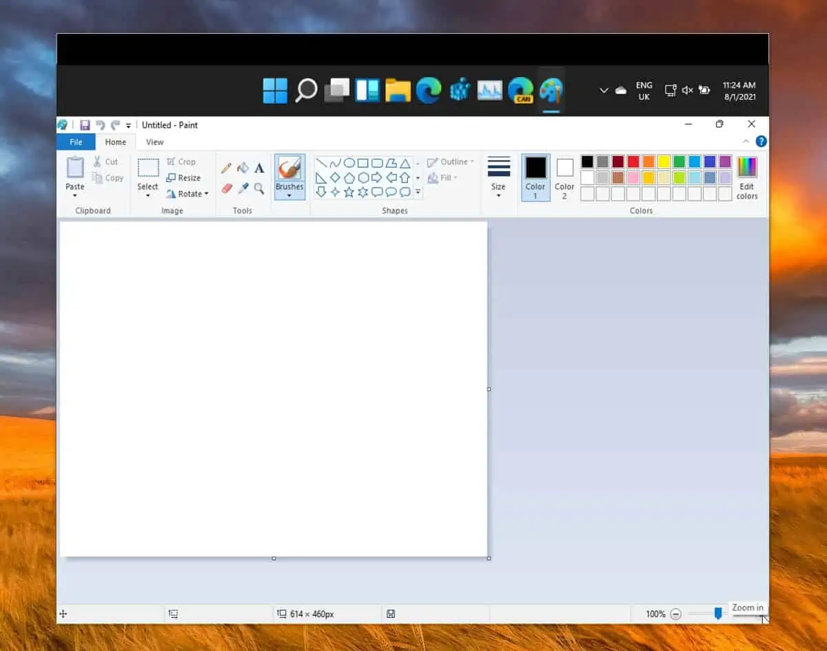 computer paint window