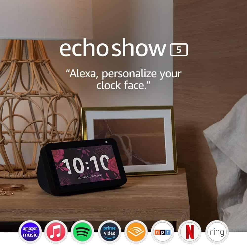  Echo Show 5 (2nd Gen) with Alexa - Charcoal