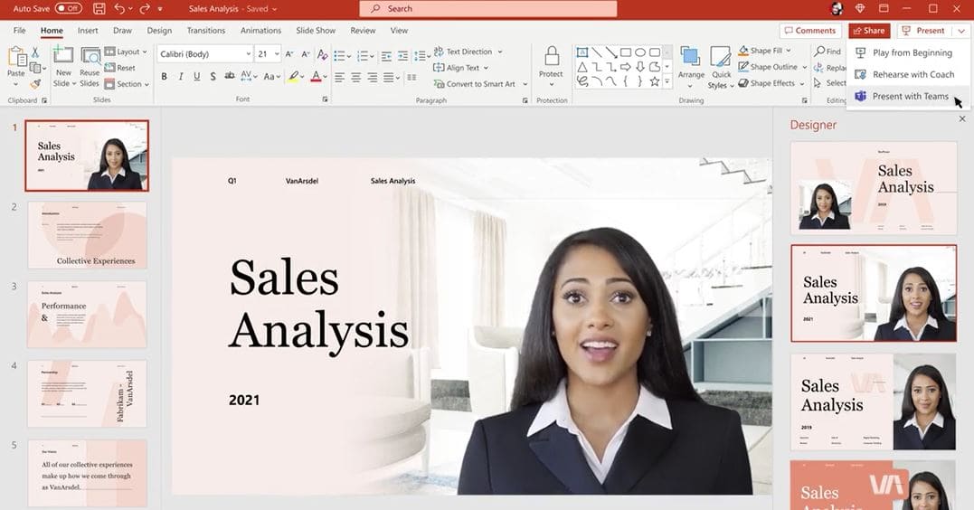 Microsoft PowerPoint Cameo feature