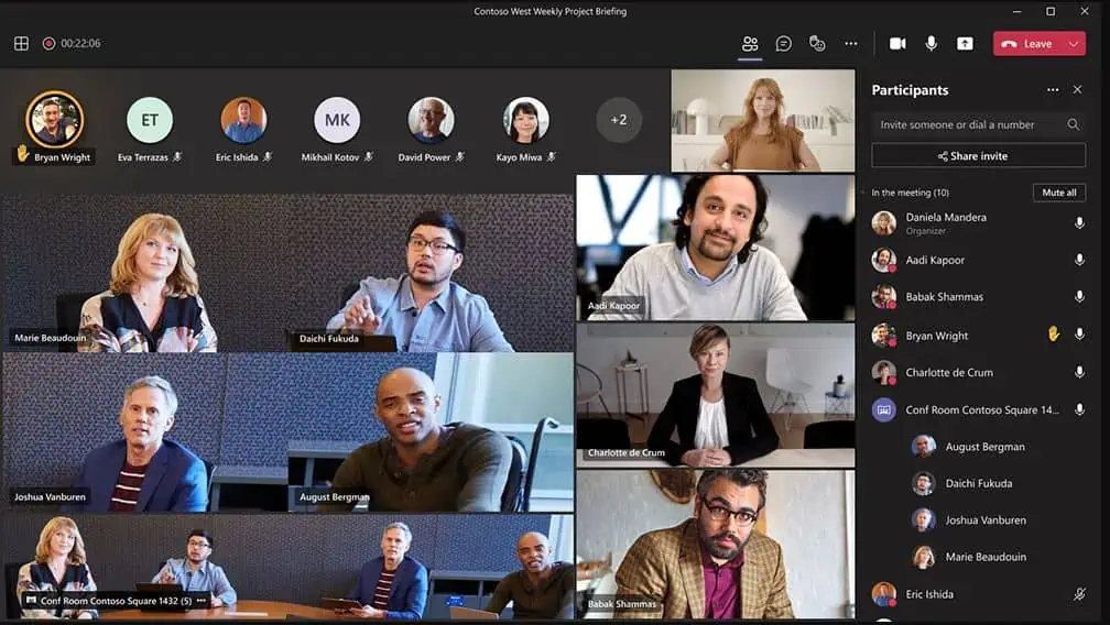 Microsoft Teams Rooms intelligente kameraer