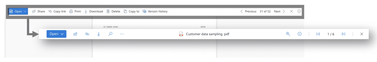 Microsoft is updating the OneDrive web app command bar