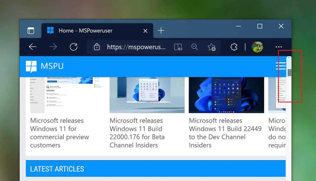 You can now enable Overlay scroll bars in Edge Stable – here’s how