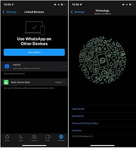WhatsApp multi-device support now available on iOS