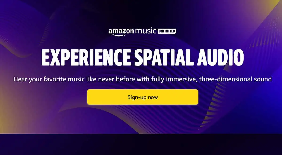 Amazon music spatial audio
