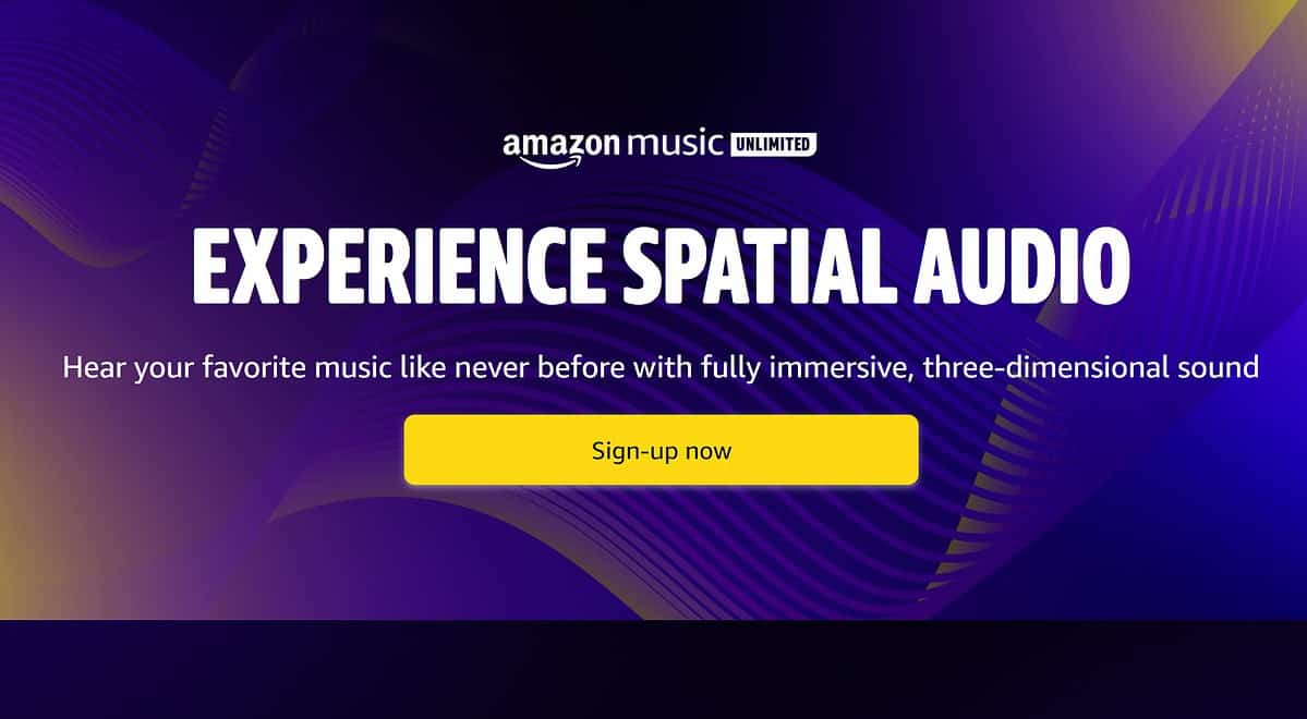 Amazon music spatial audio