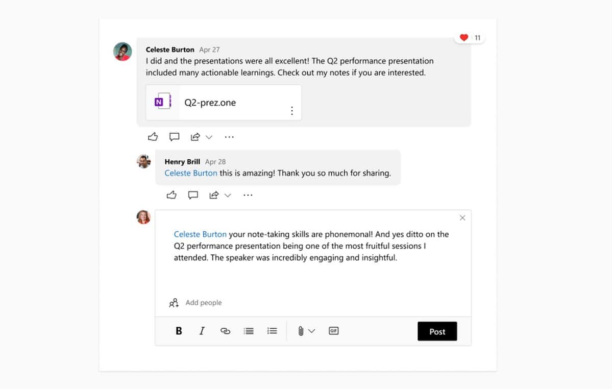 Microsoft brings nested replies, Deeplinking of comments and more to